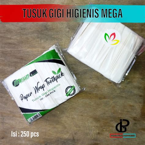 Jual Isi 250 Btg Tusuk Gigi Higienis Steril MEGA Bungkus Kertas