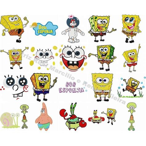 Matriz De Bordado Bob Esponja Cole O Matrizes Lula Siri