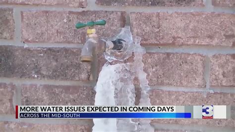 Freezing Temps Cause Burst Pipes Water Alerts Across Mid South YouTube