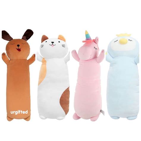 Long Pillow Plush By Miniso Cat Kitten Penguin Furniture And Home Living Bedding And Towels On