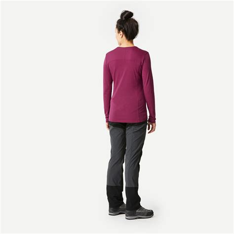 Chandail En Laine M Rinos Femme Mt Betterave Bordeaux