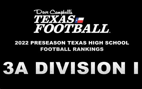 Texas High School Football Rankings A Perri Priscilla