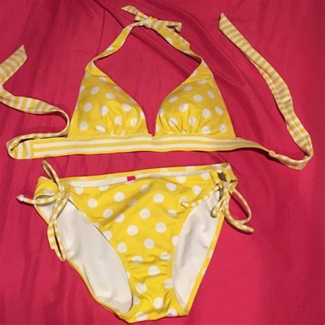 Vs Yellow Polka Dot Bikini Polka Dot Bikini Yellow Polka Dot