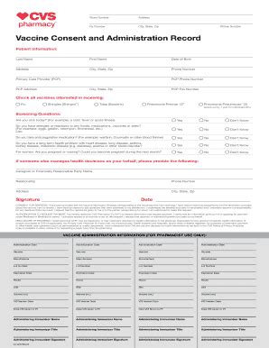 Cvs Vaccine Consent Complete With Ease Airslate Signnow