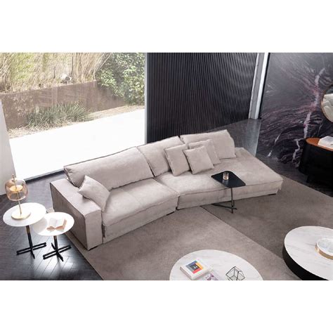 Cozy Angled Corner Sofa Beige Right - Casa Lusso Furniture UAE