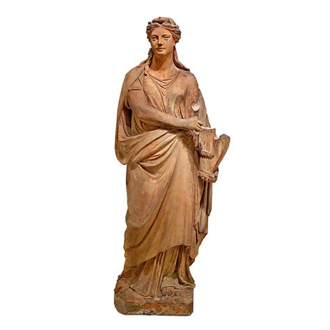 Terracotta Statue Terpsichore Austria Nd Half Of Th Century Ref