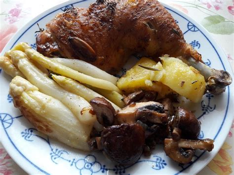 H Hnchenkeule Mit Champignons Rezept Kochbar De