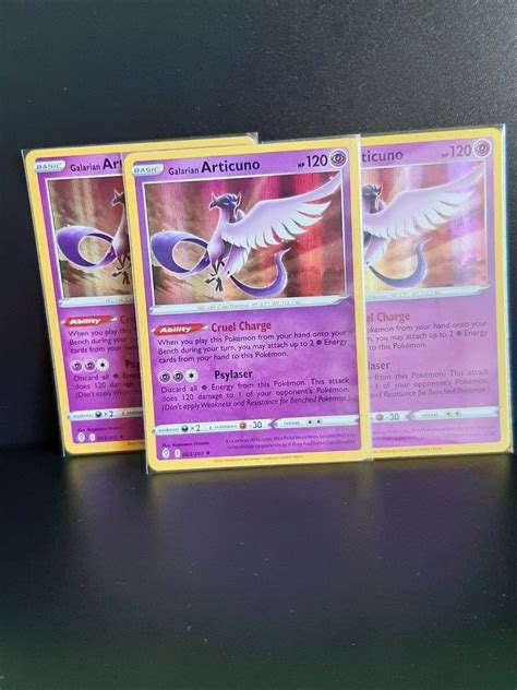 Pokemon TCG Galarian Articuno Holo Rare Hobbies Toys Toys Games