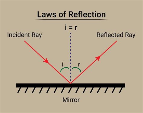 Premium Vector Laws Of Reflection Plane Mirror