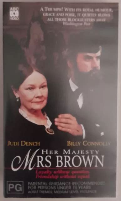 HER MAJESTY MRS Brown VHS Judi Dench Billy Connolly BBC ABC 1999 Queen