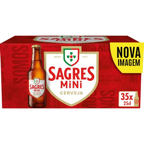 Cerveja Álcool Mini emb 35 x 25 cl Sagres Continente Online