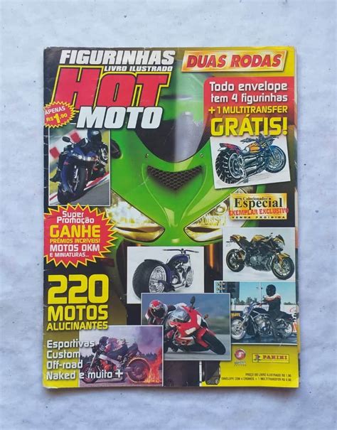 Álbum de Figurinhas Hot Moto Vazio Casa do Colecionador