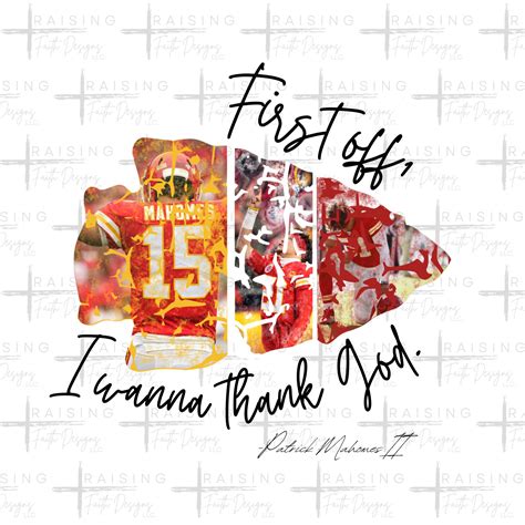 Patrick Mahomes Faith - Etsy