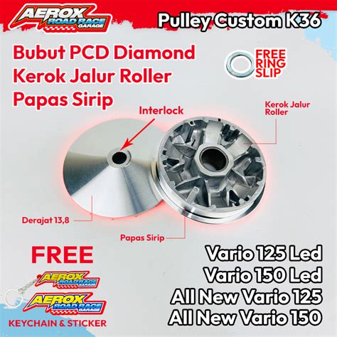 Jual Rumah Roller Pulley Custom Vario 150 K36 Vario 125 Akselerasi Top