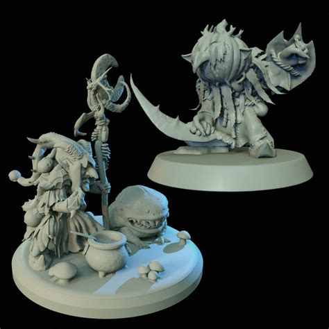 3d Printable Heroes From The Pumpkin Clan Goblins Presupported By