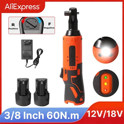 12v 18v Impact Wrench Cordless Rechargeable Electric Wrench 3 8 Inch Right Angle Ratchet