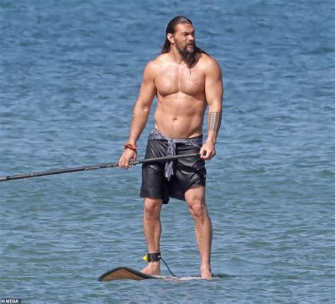 Jason Momoa Exhibits His Toned Chest As He Goes Surfing In Hawaii After