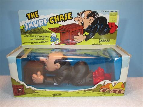 VINTAGE GALOOB GARGAMEL THE SMURF CHASE MINT UNPLAYED NEVER REMOVED ...