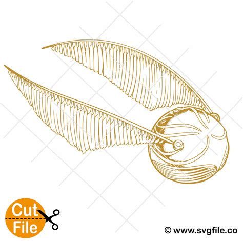 Harry Potter Snitch Wings Svg