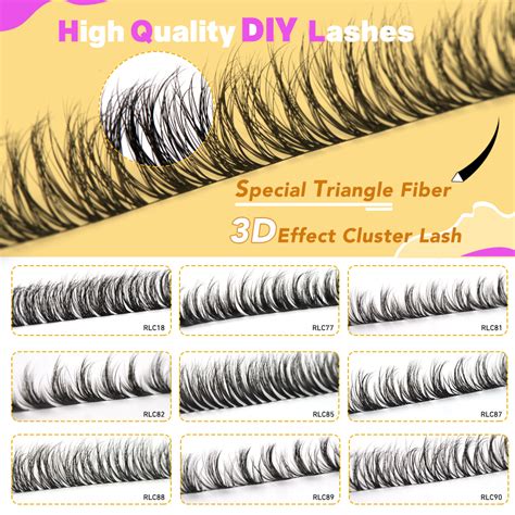 Worldbeauty D C Curl Diy Lash Cluster Eyelash Glue Based Volume Fluffy