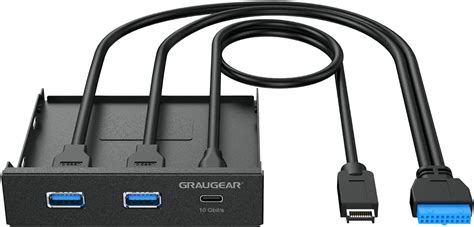 Graugear Multi Pannello Frontale X Usb C X Usb A Usb Type C