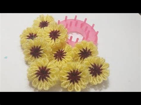 How To Make Beautiful And Easy Woolen Flowers With The Stencil DIY