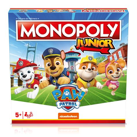 Gra Planszowa Winning Moves Monopoly Junior Psi Patrol Stan Nowy