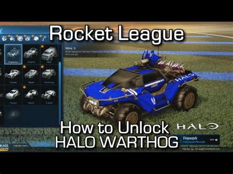 Rocket League How To Unlock The Warthog From Halo Hog Sticker On