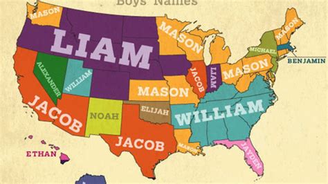 The Most Popular Baby Names by State | Mental Floss