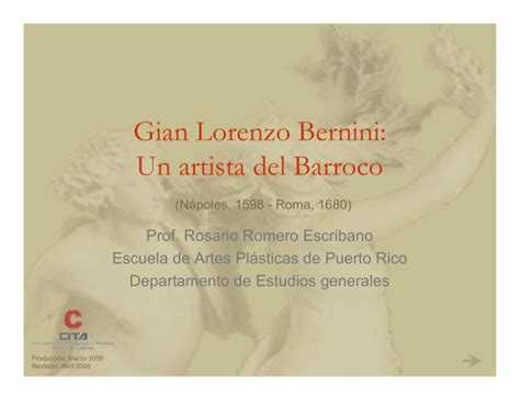 Gian Lorenzo Bernini Un Artista Del Barroco