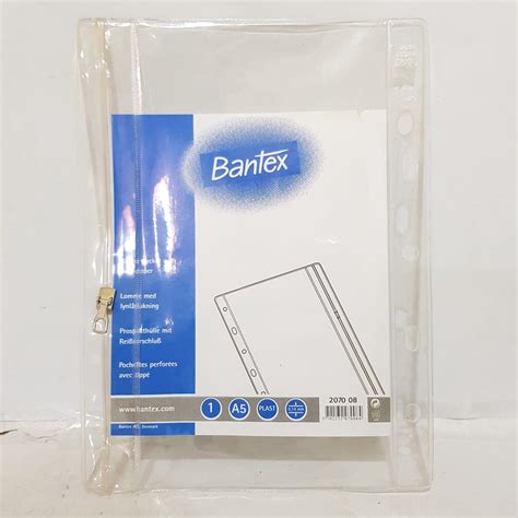 Jual Bantex Zipper Pocket A5 2070 08 Bahan Tebal Anti Air Map Data