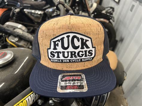 RD FUCK STURGIS HAT Rebels Den Cycle Supply