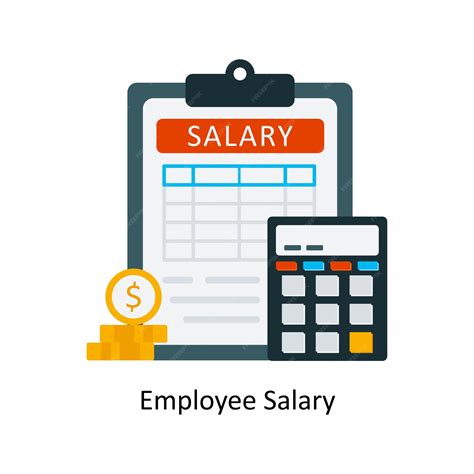 Premium Vector | Employee salary concept flat icon style illustration