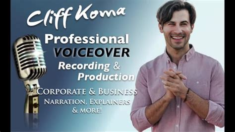 Record A Commercial Narration Or Corporate Voice Over By Cliffkoma Fiverr