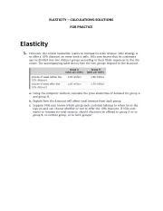 Elasticity Calculations and Solutions for Practice - Master the ... 