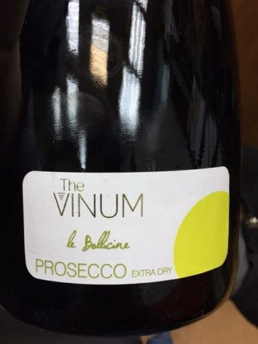 The Vinum Le Bollicine Prosecco Extra Dry Vivino US