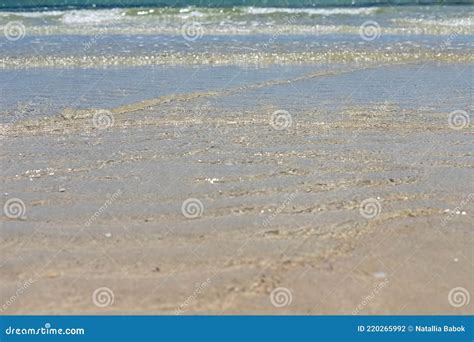 Wonderful View Of The Lagoon Seashore White Sand Beach And Blue Sea