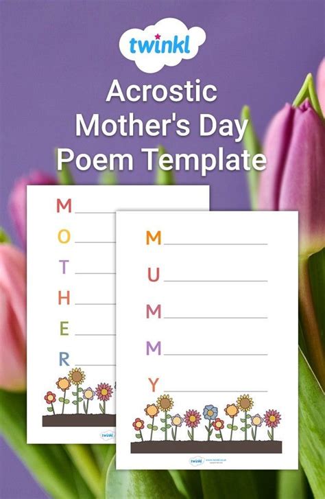 Acrostic Poems For Mothers Day