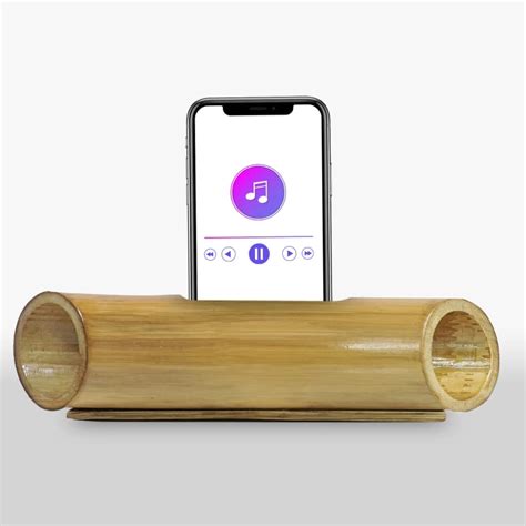 Bamboo Mobile Amplifier Speaker Eco Saathi