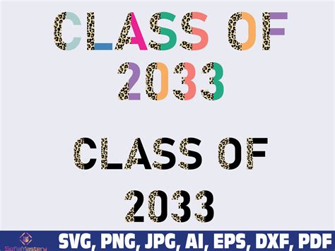 Class Of 2033 Graphic By Sofiamastery · Creative Fabrica