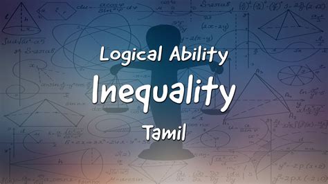 INEQUALITY INTRODUCTION In Tamil Logical Ability YouTube