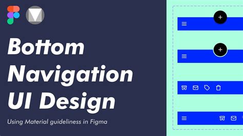 Material Design Bottom Navigation Bar UI Using Figma Full Tutorial