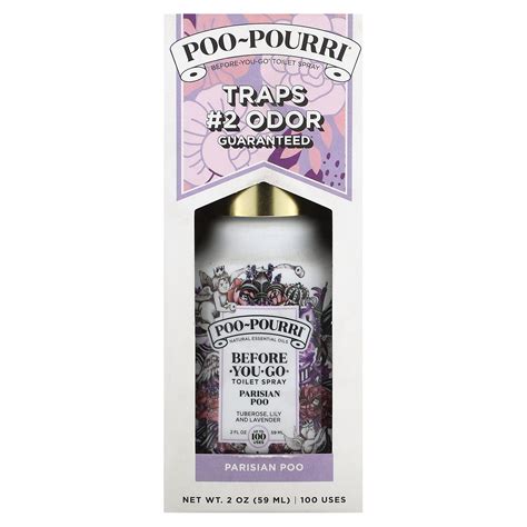 Poo-Pourri, Before-You-Go Toilet Spray, Parisian Poo, Tuberose, Lily ...