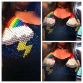 Fitted Kandi Bikini Top By SkullyBaby Kandi Photos On Kandi Patterns