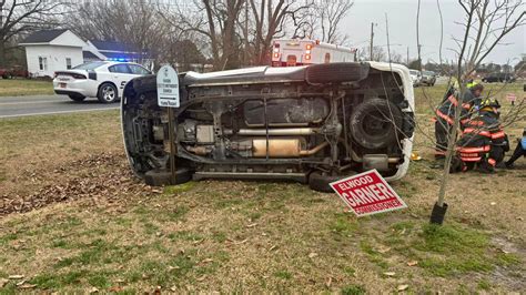 One Person Taken To Hospital After Rollover Crash