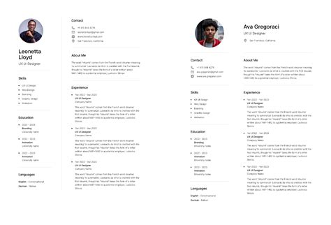 Resume Cv Figma