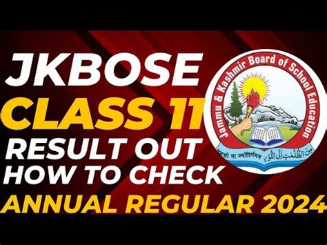 Jkbose Class Th Result Declared Annual Regular Jkboseresult