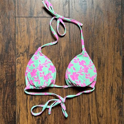 Princess Polly Swim Princess Polly Greenpink Floral Bikini Top Poshmark
