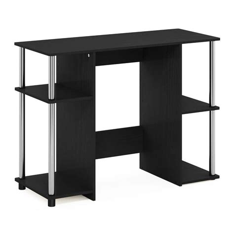 Furinno 38 In Rectangular Americano Stainless Steel Computer Desk With