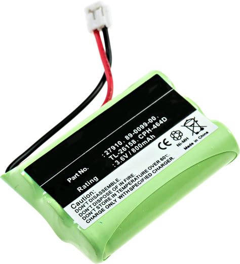 GE 2 1029 Batería de Teléfono inalámbrico Ni MH 1X3AAA D 3 6 Volt 700